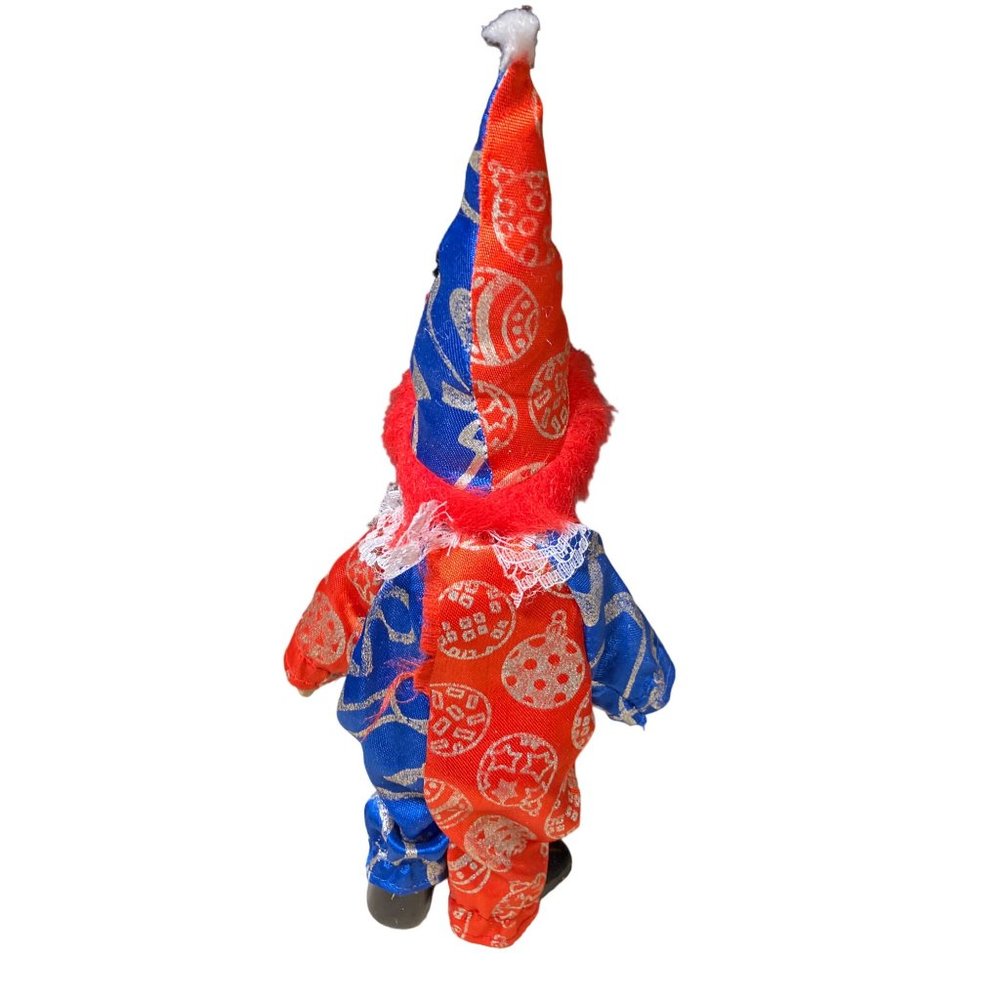 Clown Doll with Red Hair and red/ blue outfit - Picture 4 of 16